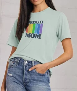 Tops>Nayked Apparel Women'S Ridiculously Soft Oversized Lightweight Graphic T-Shirt | Proud Mom
