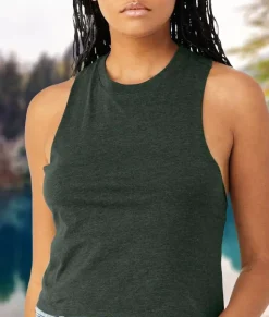 Tank Tops>Nayked Apparel Women'S Ridiculously Soft Cropped Racerback Muscle Tank