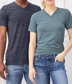 Tops>Nayked Apparel Women'S Short Sleeve Slub Jersey V-Neck T-Shirt