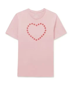 T-Shirts>Nayked Apparel Women'S Soft Go-To Graphic T-Shirt | Trailing Paws Heart