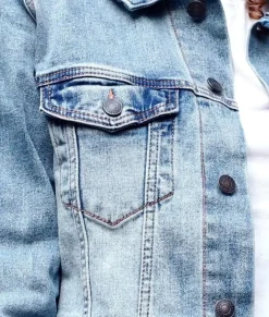 Tops>Nayked Apparel Women'S Soft Oversized Vintage Denim Jacket