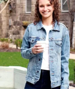 Cardigans & Sweaters>Nayked Apparel Women'S Soft Oversized Vintage Denim Jacket