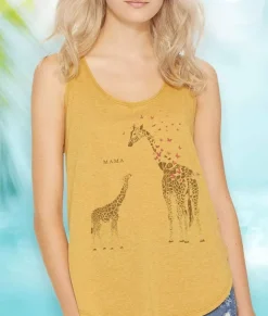 Tank Tops>Nayked Apparel Women'S Split Side Graphic Tank | Mama Giraffe