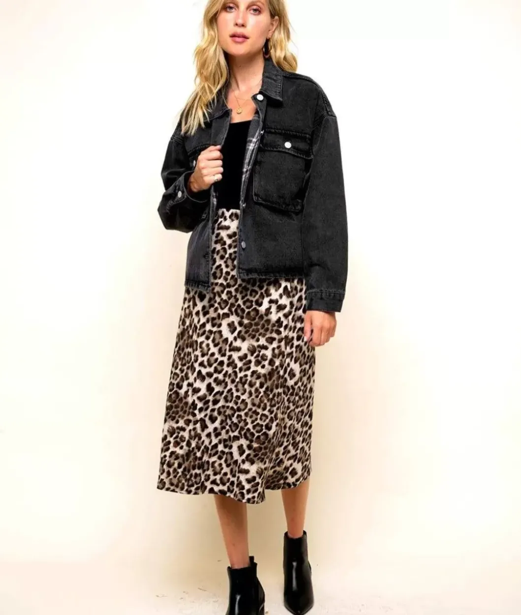 Outerwear>Nayked Apparel Women'S Vintage Washed Oversized Denim Jacket/Discontinued Black Denim